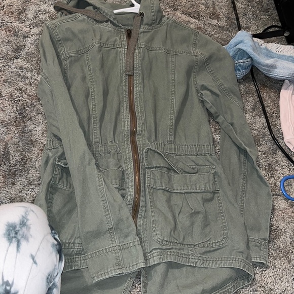Maurices Olive Green Army Jacket Pinch 